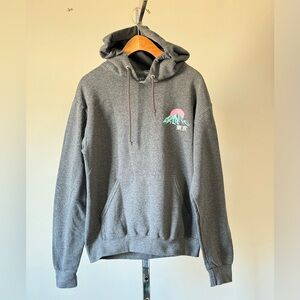 Fifth Sun... Gray hooded sweatshirt with Tokyo, Osaka, Yokohama designs.SIZE:S